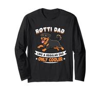 Hielera Rotti Dad, como un papá Normal, Solo para papá - Rottweiler Dog Manga Larga