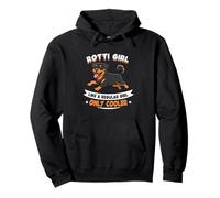 Hielera Rotti Girl, como una Chica Normal, Solo para Chicas - Rottweiler Dog Sudadera con Capucha