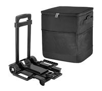 Hieleras con Ruedas,Hielera de Viaje Plegable con Ruedas - Caja Aislada Reutilizable Carro Portátil para Viajes Camping Playa Fiesta Picnic Excursiones Exteriores