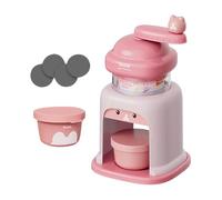 Hielo Manual Máquina para Hacer Granizados Y Smoothies con Manivela Diseño Compacto Y Portátil Material de Calidad Apto para Uso en Casa, Rosa con 2 Tazones, Individual