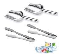 Hielo Multifuncional Cuchara Pinzas Para Azucar Mini Pinzas Clip Para Banquete para Harina, Alimentos Secos,Dulces,Helados,Palomitas de Maíz,Granos de Café y Comida para Mascotas Bar Boda Bbq Fiesta