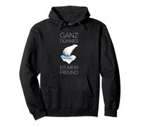 Hielo muy fino con texto en alemán "My Friend Penguin" Sudadera con Capucha