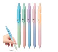 Hiemible Bolígrafos De Gel, Serie Premium De Escritura, 5 Unidades Creativas Punta Fina De Secado Rápido Para Escuela Tomar Notas Y Cuaderno Utensilio Escolar