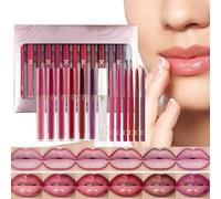 Hiemible Color Para Labios | Delineador De Labios Vibrante Con Brillo Intenso - Hidratante Impermeable Duradero Antitransferible Para Uso Diario Eventos Exteriores Bodas Cobertura