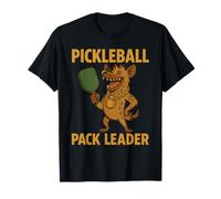 Hiena de dibujos animados con paleta de pickleball y medalla Camiseta