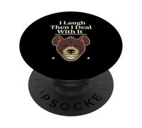 Hiena Riendo Hiena Manchada Hiena Amante Hiena Humor Oscuro PopSockets PopGrip Adhesivo