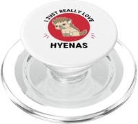 Hienas Kawaii I Just Really Love Cute Hyenas Lover PopSockets PopGrip para MagSafe