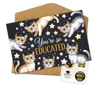 Hieprints Divertida tarjeta de felicitación para el día de graduación, regalo para él y ella, felicitaciones para hijo, hija, regalo para la escuela secundaria, universidad (02)