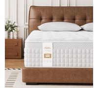 Hieptos - Colchón de 90 x 190 cm, grosor de 28 cm, 9 zonas de confort, colchón con muelles ensacados y memoria de forma, híbrido colchón, H3 H4, mediano firme, suave para la piel y transpirable