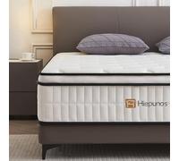 Hiepunos Colchón tamaño King de 5 pies, colchón de espuma viscoelástica de 10.2 pulgadas de firmeza media, sueño cómodo para aliviar el dolor de espalda y dormir pesado (150 x 200 x 26 cm)