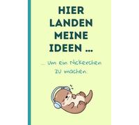 Hier landen meine Ideen … um ein Nickerchen zu machen.: Lustiges und praktisches Notizbuch-Geschenk für vergessliche Köpfe und ADHS-Gehirne - ... Seiten, mit kleinen Scribbles auf jeder Seite