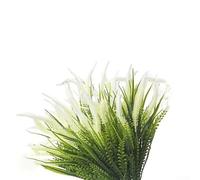 Hierba artificial de cola de perro de 7 cabezas para decoración de rocalla de jardín para barandilla de escalera interior arreglo de plantas de repisa