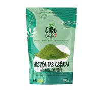 Hierba De Cebada En Polvo Orgánico - 300g. Rico en Clorofila. Fuente de Vitaminas Minerales Potasio Calcio y Hierro. Barley Grass Juice Powder o Green Magma.