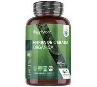Hierba de Cebada Orgánica 2000mg - 240 Cápsulas Veganas - Cebada en Polvo con Certificado Orgánico, para 2 Meses de Suministro, Sin Gluten y Sin OGM
