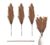 Hierba de pampa seca | Hierba Pampas con jarrón incluido | Decoración de pared PampasGrass | Hierba de pampa alta artificial grande | Hierba de pampa artificial | Estilo versátil, para fiestas y decor
