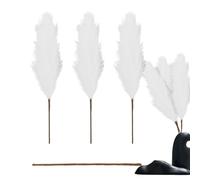 Hierba de pampa seca | Hierba Pampas con jarrón incluido | Decoración de pared PampasGrass | Hierba de pampa alta artificial grande | Hierba de pampa artificial | Estilo versátil, para fiestas y decor