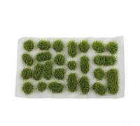 Hierba en miniatura para mechones para modelos de paisaje ferroviario, terreno de juegos de guerra y materiales de paisaje de diorama - Vegetación modelo a escala, accesorios de jardín de hadas (5)