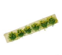 Hierba estática para mechones con flores silvestres, ideal para modelos y diseños en miniatura (8 amarillos)