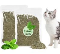 Hierba Gatera con Bolsa Recargable,2pcs Hierba Gatera Seca,Hojas de Hierb para Gatos,Menta Gato Natural,Mezcla de Hierb Gater Natural,para Bocadillo o Juguete de Relleno para Gato