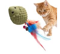 Hierba Gatera para Gatos - Juegos Realistas y Divertidos de Mascotas con Forma de Erizo, Cola y Campana | Juguetes Mordedores Para Gatitos | Para Estimulación Mental Tras Juego Interior Y Exterior