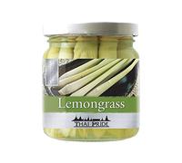 Hierba limón lemongrass en salmuera 175 g en frasco de cristal, aroma cítrico para currys, sopas y woks, cocina tailandesa y asiática, sin gluten