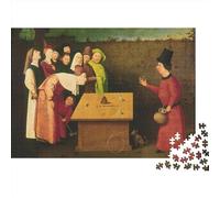 Hieronymus Bosch Pinturas Mundialmente Famosas Puzzle De Madera 1000 Piezas - Rompecabezas Adultos - Museo Puzzle - Ejercitar La Lógica Y La Coordinación Sensorial, Pintura al óleo