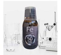 Hierro coloidal artesanal 50 ppm, 100 ml. Con certificado de autenticidad. 99,99% de pureza. ESNUTRIENTLAB.