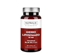 Hierro Liposomado 30mg Cansancio y Fátiga - Con Vitamina C, B12 Ácido Fólico, A y B6 - Hierro Suplemento - 60 Cápsulas Liposomal Iron Nutralie