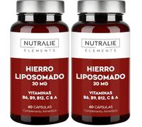 Hierro Liposomado 30mg - Cansancio y Fatiga - Suplemento de Hierro (Paquete de 2)
