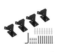 Hierro para montaje en pared para soporte de pasamanos ajustable para adaptarse a diferentes pasamanos, proporciona un soporte estable para barandillas de escalera y balcón