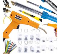 Hierro Soldador Azul Lark 80W BL80W Serie Electric S Grapadora de Plástico en Maletín 200 grapas + 800 grapas + Kit de aglutinantes Mini