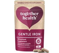 Hierro suave - Together Health - Nutrientes de alimentos integrales - Hierro y vitaminas B - Apto para veganos - Fabricado en el Reino Unido - 120 cápsulas de verduras - Paquete de 4