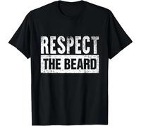 HIESBCXZ Respect The Beard Gift Unisex T-Shirt Black 3XL