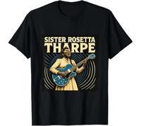 HIESBCXZ Sister Rosetta Tharpe T-Shirt Black L
