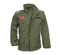 HiFacon Chaqueta John Rambo First Blood Sylvester Stallone M65 Militar Verde Oliva Algodón para Hombre, verde oliva, L