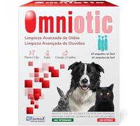 Hifarmax Omniotic Monodosis Limpiador de Oídos para Perros, Gatos y Conejos | Limpiador Orejas Perros y Gatos | Gotas Oidos Perros | Limpia Orejas para Perros y Gatos | 20 Ampolletas de 5ml
