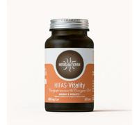 HIFAS DA TERRA - HIFAS-Vitality Extracto Puro de Cordyceps Sinensis, Ginseng y Coenzima Q10 - Reduce la Fatiga y el Cansancio - Bote 60 Cápsulas