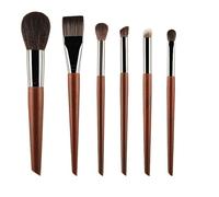 HIFFEY Brocha de Maquillaje con Mango de Madera, brocha sintética, Herramienta de Maquillaje for Principiantes, Cosmet (Size : S-6B)