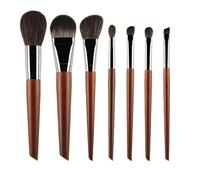 HIFFEY Brocha de Maquillaje con Mango de Madera, brocha sintética, Herramienta de Maquillaje for Principiantes, Cosmet (Size : S-7)