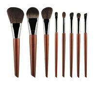 HIFFEY Brocha de Maquillaje con Mango de Madera, brocha sintética, Herramienta de Maquillaje for Principiantes, Cosmet (Size : S-8)