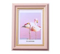 HIFFEY Marco de Fotos Retro nostálgico Marco de Fotos de Escritorio 5/6/7/8/10 Pulgadas A4 Marco de Fotos Simple y Creativo (Color : Pink, Size : A4[21 * 29.7 cm])