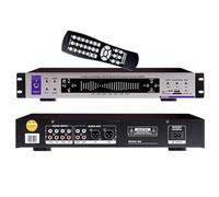 HiFi Audio Equalizer, Digital Graphic Equalizer, 32-Segment Music Spectrum Display, with Bluetooth, Volume Control, Remote Control, 12 Rhythm Patterns, HiFi Home EQ Tuning Equalizer(B)