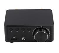 HiFi Bluetooth 5.0 Amplifier Memory Card Player 50W x 2 Stereo for AMP, Digital, High-Fidelity, No Noise, Long Service Life (Black)