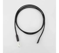 HIFI - Cable de audio chapado en plata con plátano y pala para tocadiscos con cable de tierra para realista, MCS Phono Vinilo CD Amplificador para altavoces (Banana to Spade, 1 m)