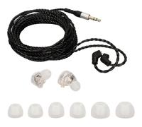 Hifi Stereo Wired Earbuds Durable Professional Stereo Heavy Bass Wired Monitor Earphone with Built-in Mic for Indoor Musician Singer Dj Outdoor Sports