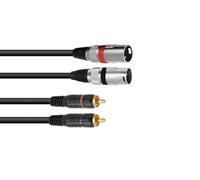 hifi-tower - Cable adaptador de estéreo RCA macho a XLR macho (6 m)