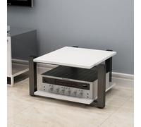 HIFI Video Cabinet AV Media Stand CD Amplificadores Estante Altavoz Hogar Soporte de sonido Cine Equipo Gabinete Audio Componente Rack Blanco 2 Tier Display Stand
