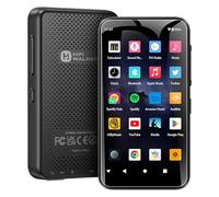 HIFI WALKER G7mini Reproductor MP3 Bluetooth y WiFi, Spotify portátil con 4 Pulgadas, Audio HiFi, formatos sin pérdidas, batería de 22 h para Viajes, Color Negro