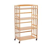 HiFi Wood o Rack de 4 niveles para tocadiscos Ste y consola Sto Tower Corner Shelf Floor Stand 50 cm de ancho, perfecto para sala de estar