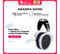 HIFIMAN ANANDA NANO Auriculares Hi-Fi magnéticos planos con respaldo abierto y diafragma de espesor nanómetro Plata